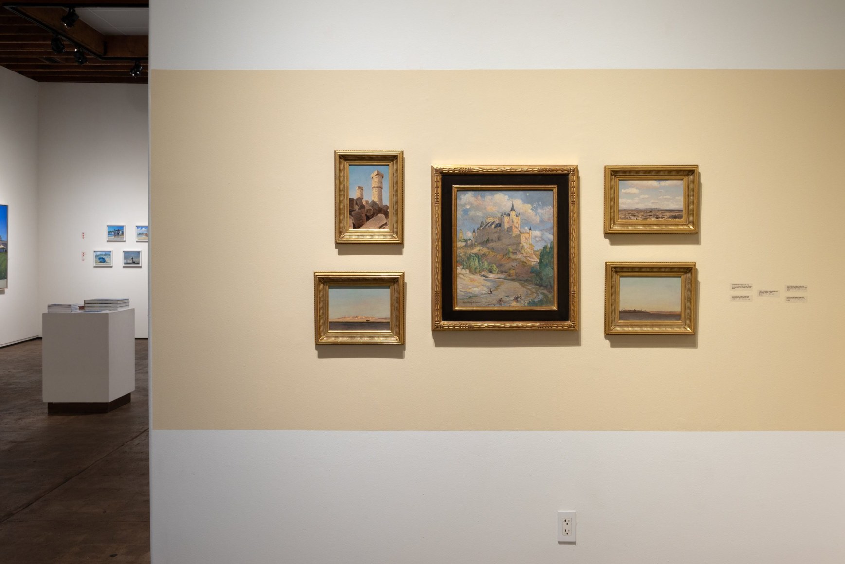 Installation photograph of IN GOOD COMPANY: Cooper | Dabo | De Forest with COLIN CAMPBELL COOPER, LEON DABO and HANK PITCHER in the background