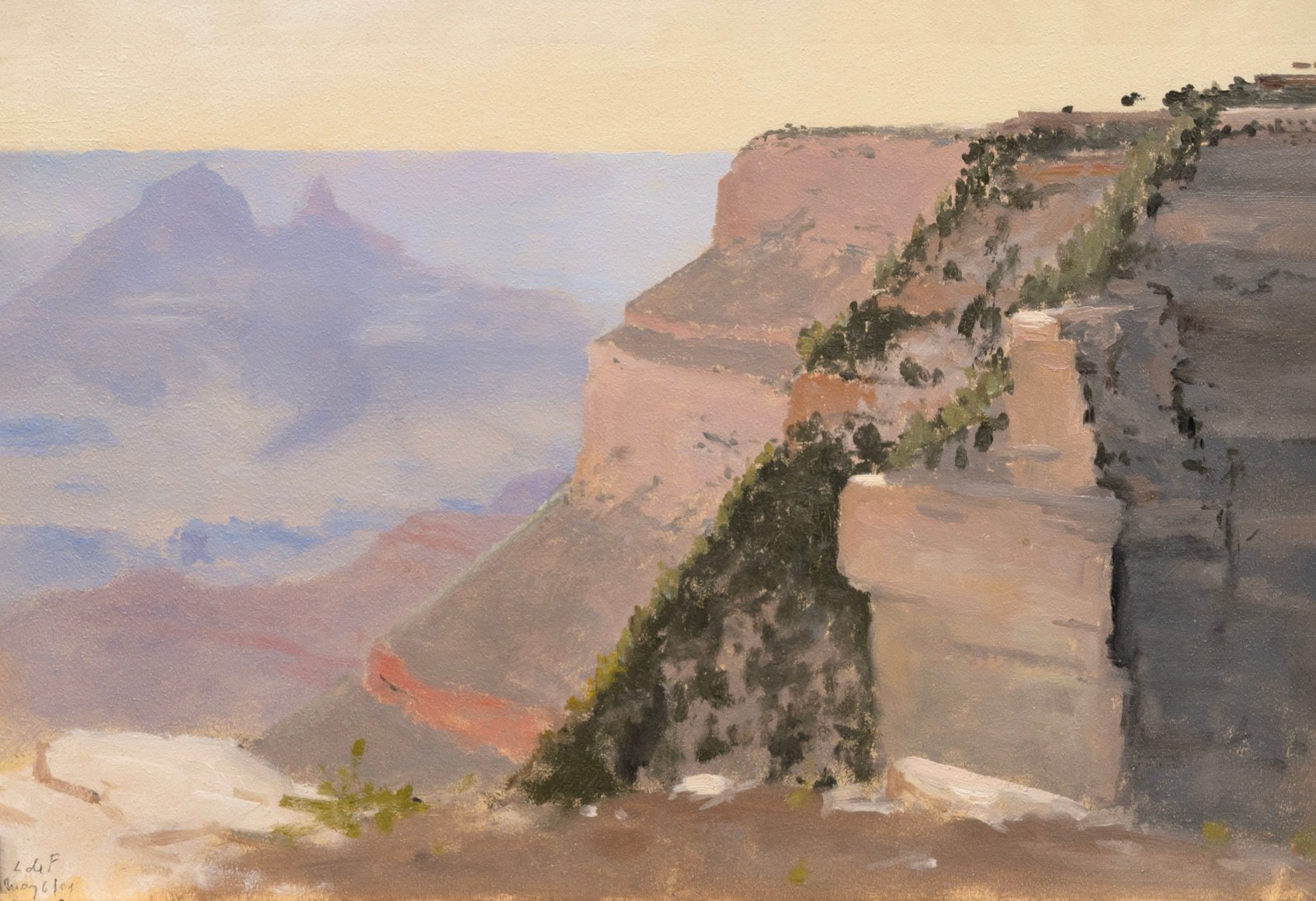 LOCKWOOD DE FOREST (1850-1932), Grand Canyon View, 1909  , May 6, 1909