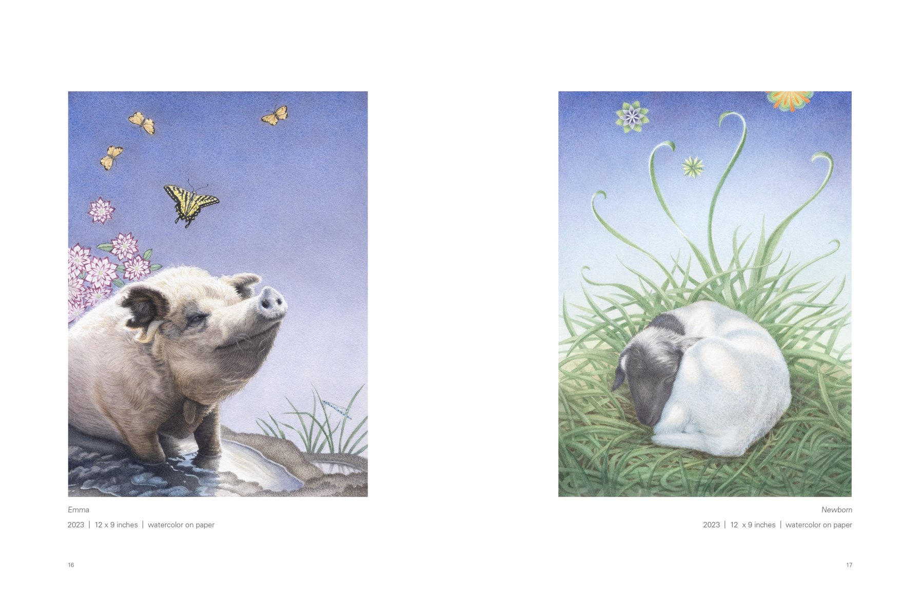 Pages 16 and 17 of SUSAN McDONNELL: Radiant Realm