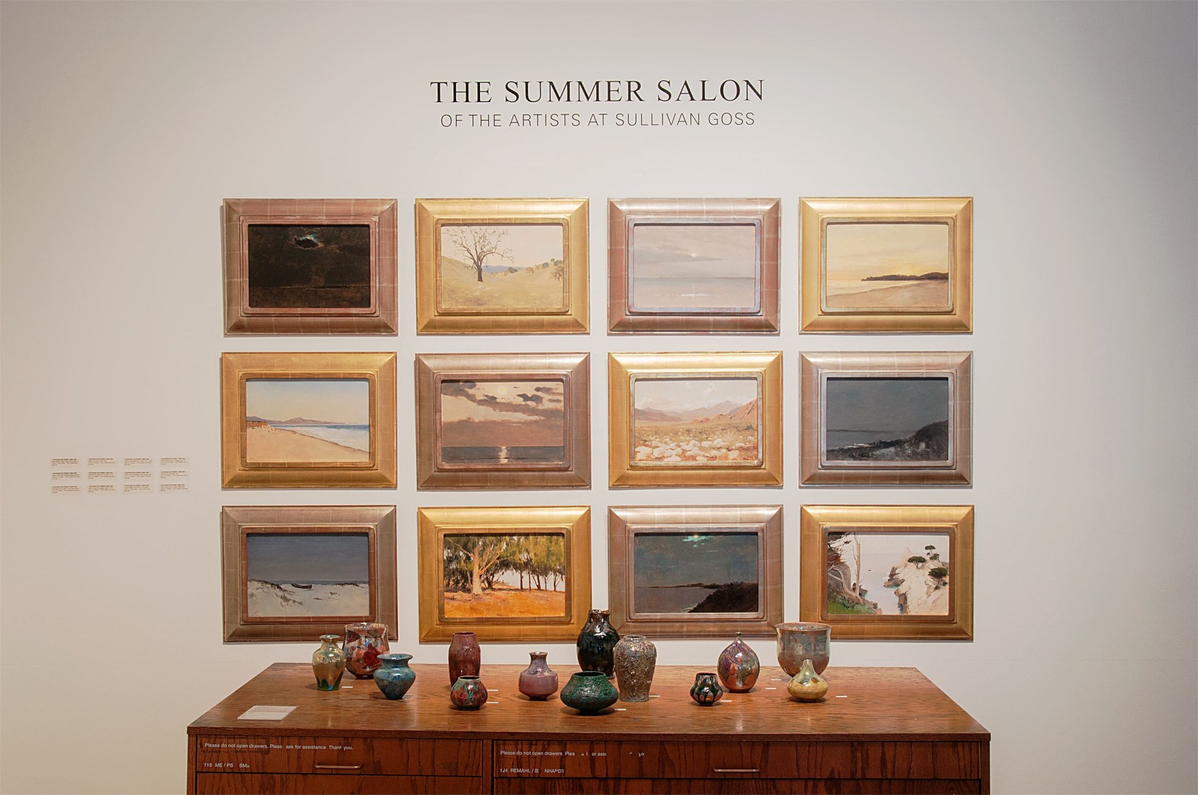THE SUMMER SALON, 2019 installation photograph with Lockwood de Forest and James and Linda Haggerty