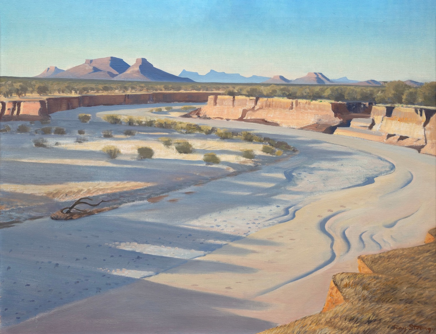 RAY STRONG (1905-2006), Desert Arroyo, c. 1946