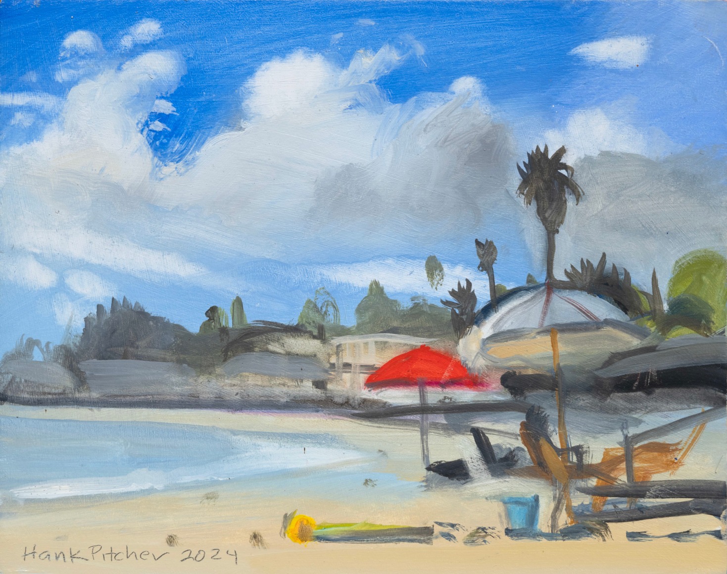 HANK PITCHER, Red Umbrella Study, 2024