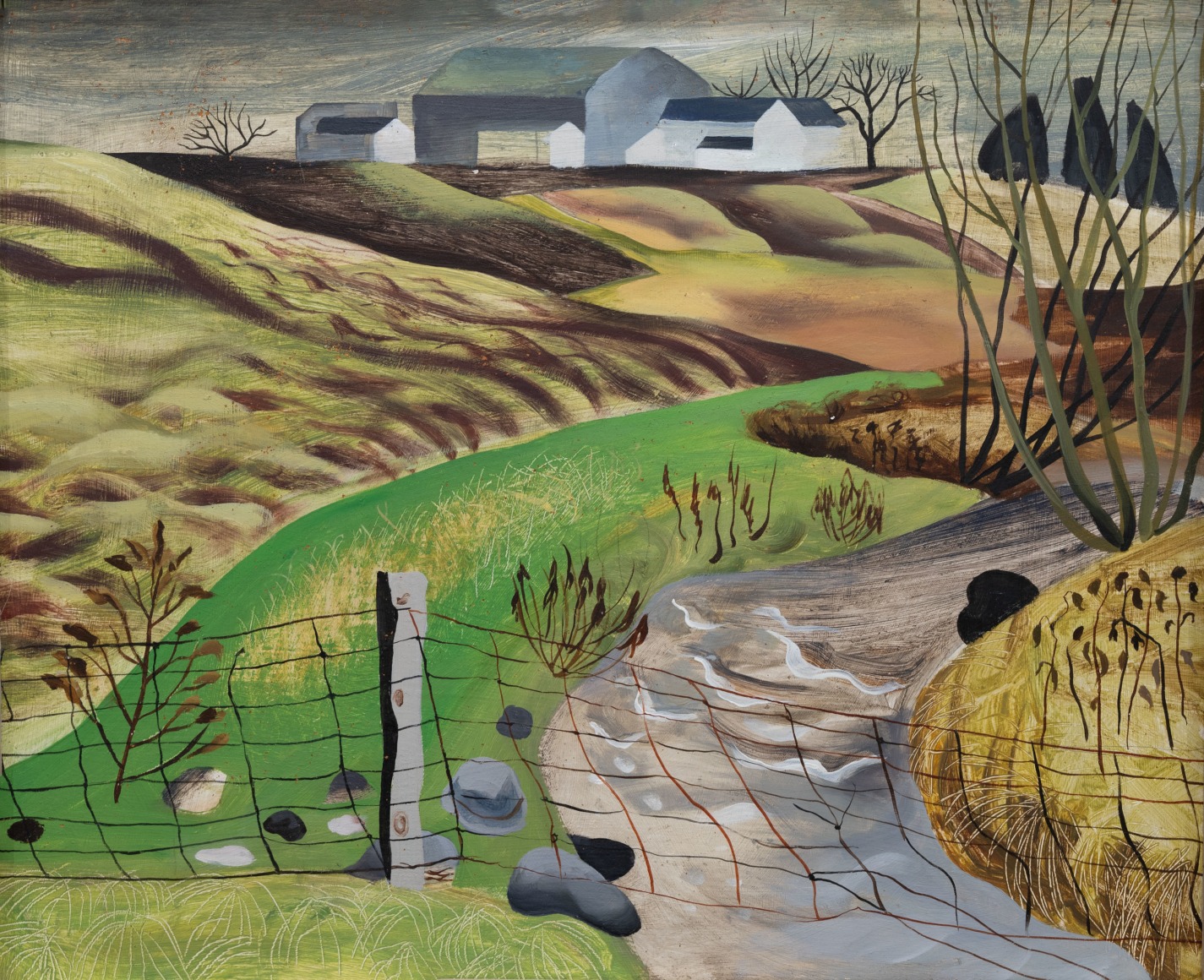 BETTY LANE (1907-1996), Untitled (By the Side of the Road), c. late 1930s