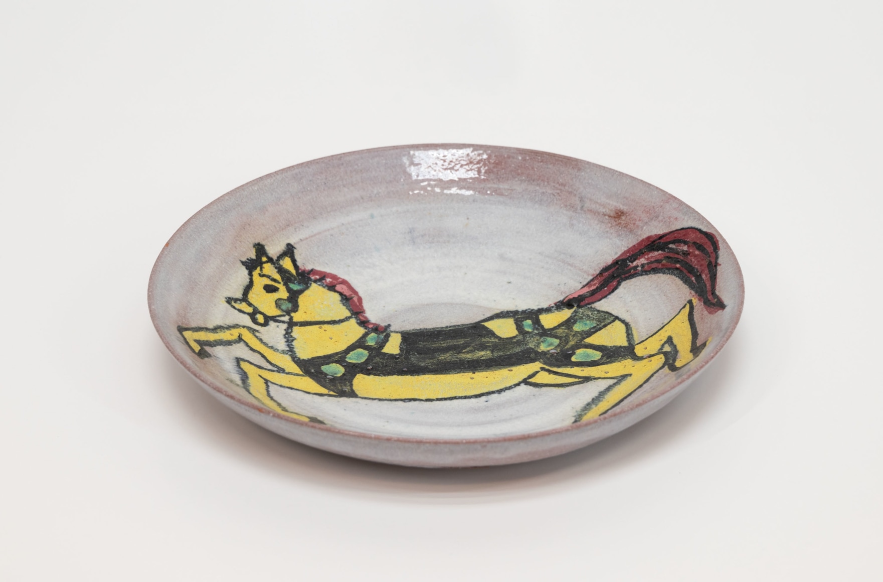 BEATRICE WOOD (1893-1998), Horse Charger, c.1940/50s