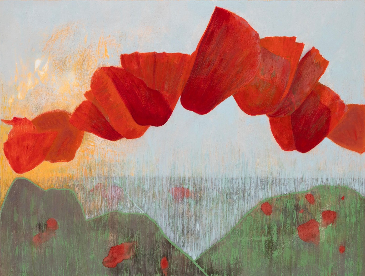 MARIA REND&Oacute;N , Looking West (wip), 2025