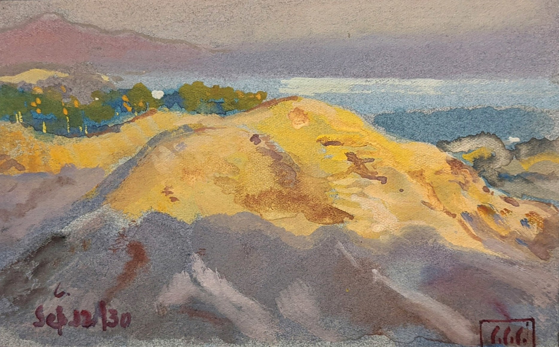 COLIN CAMPBELL COOPER (1856-1937), View To Rincon Peak, September 12, 1930