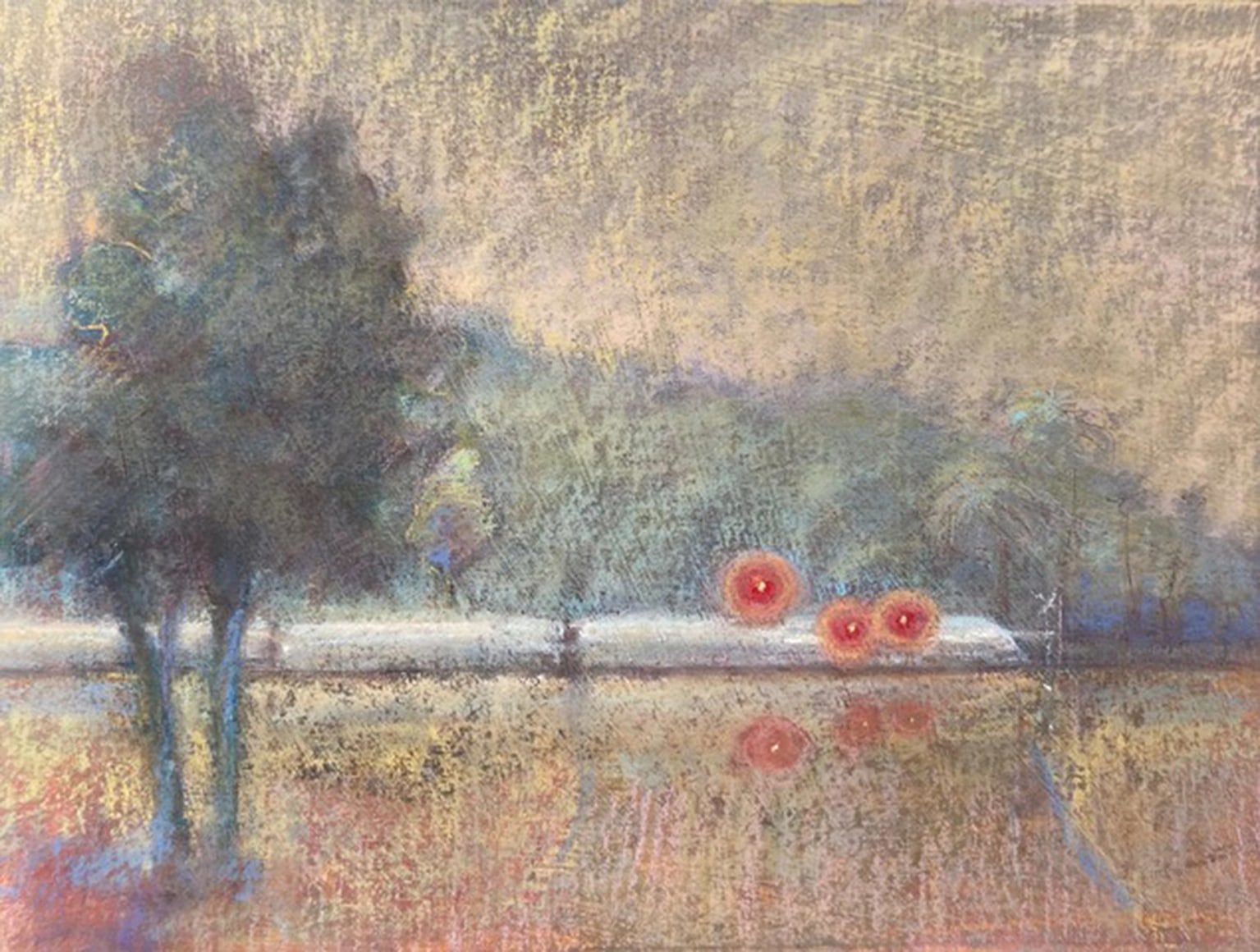 PAMELA ENTICKNAP , Pacific Surfliner in Fog, 2024