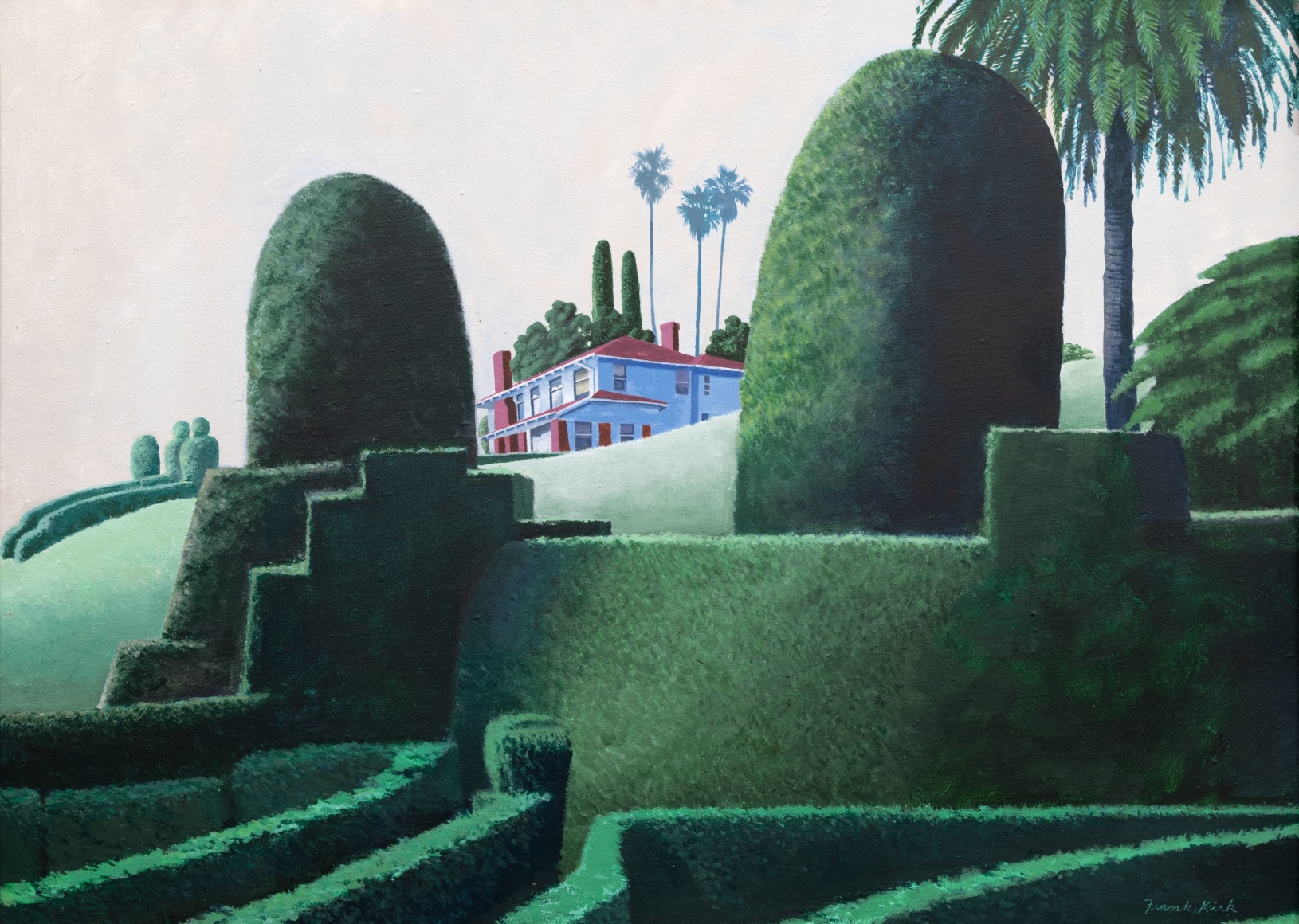 FRANK  KIRK (1933-2022), The House Behind the Hedge , c. 1990