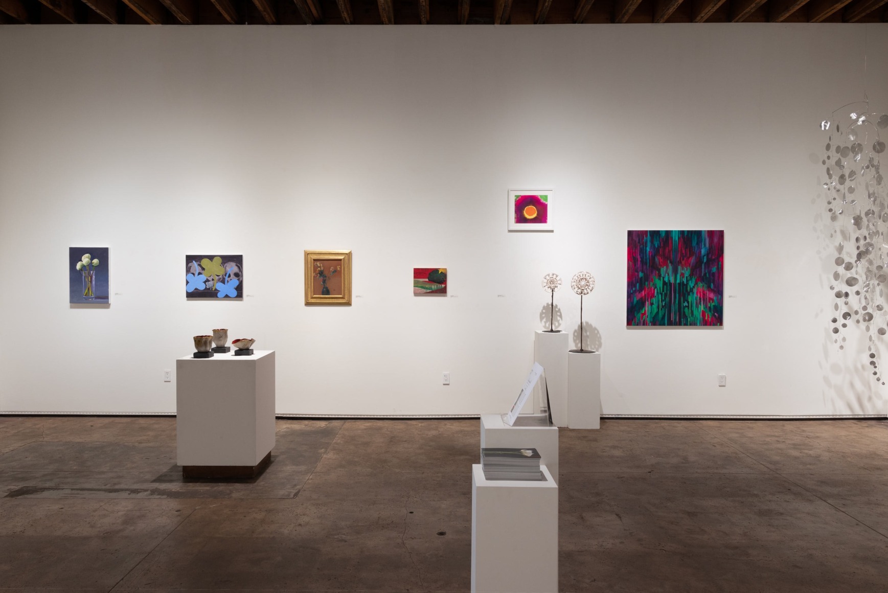 Installation photograph of IRRESISTIBLE: Flowers &amp; Their Admirers, Dan McCleary, John Millei, James Haggerty, Leon Dabo, Maria Rendon, Harvey Leepa, Yassi Mazandi, Ken Bortolazzo