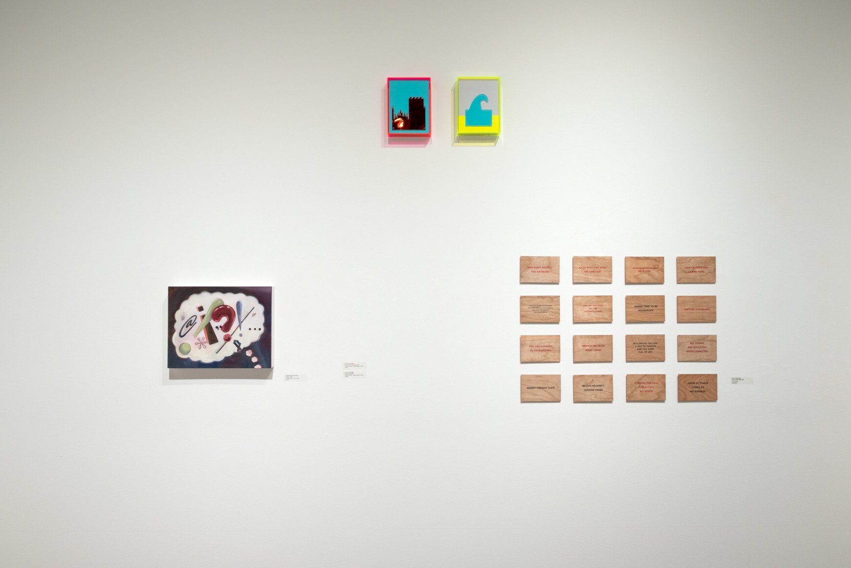 install shot for tl;dr: TEXT/ART exhibition