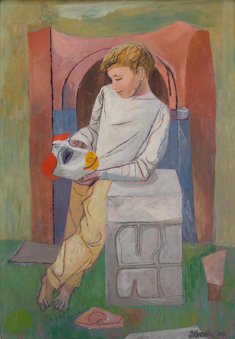ANTON REFREGIER (1905-1979), Boy and Mask, 1959