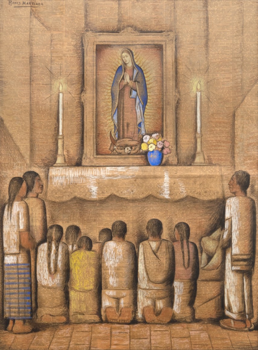 ALFRED RAMOS MARTINEZ (1871-1946), Untitled (Devotion), c. 1930s