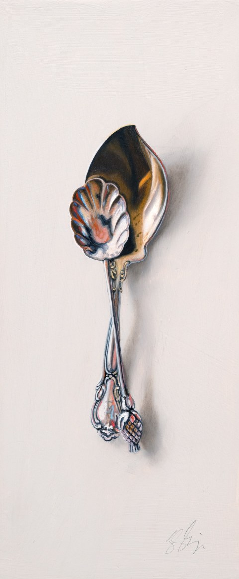 LESLIE LEWIS SIGLER , Silver Pair #51, The Fan and the Foe, 2025