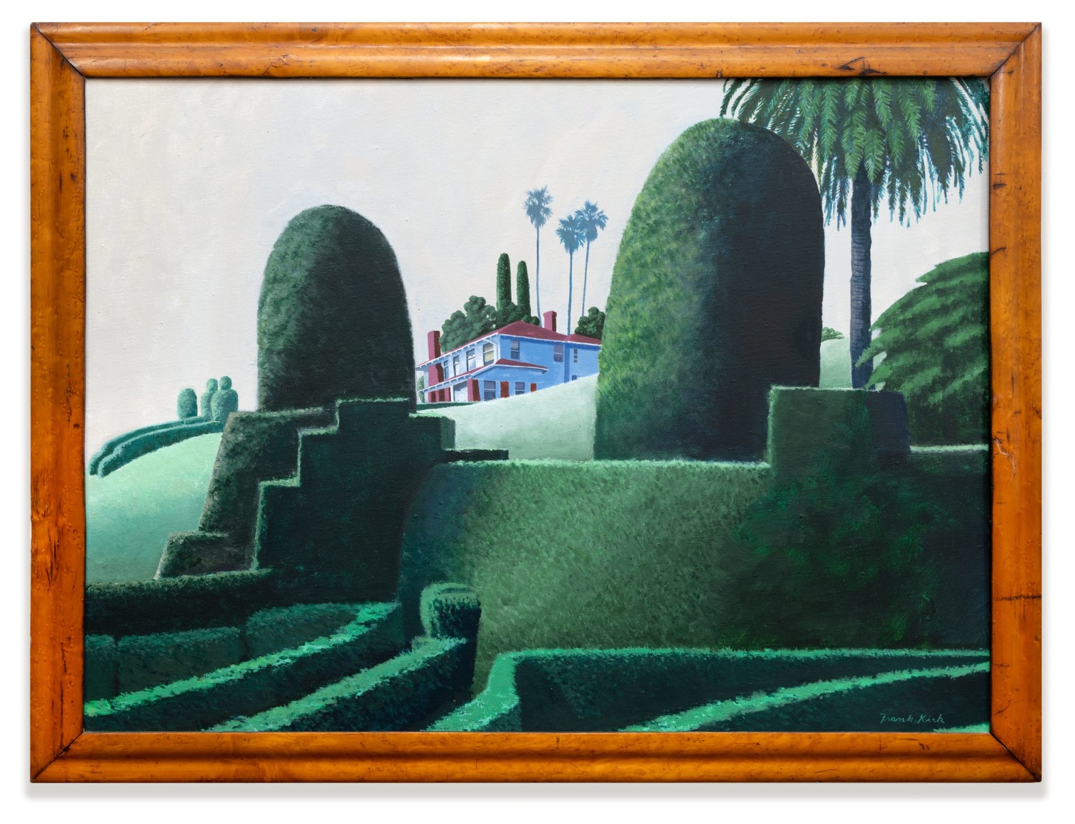 FRANK  KIRK (1933-2022), The House Behind the Hedge , c. 1990