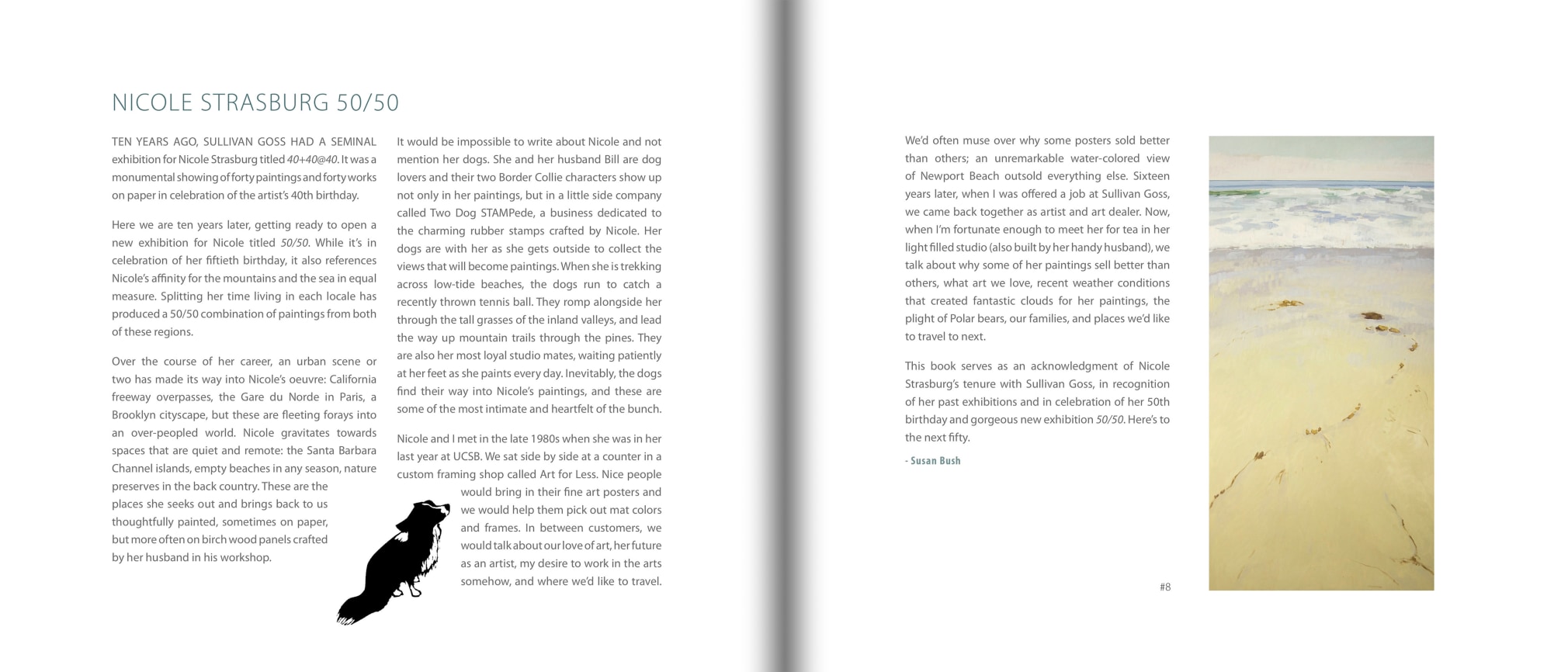 Pages 2 and 3 of NICOLE STRASBURG: 50/50