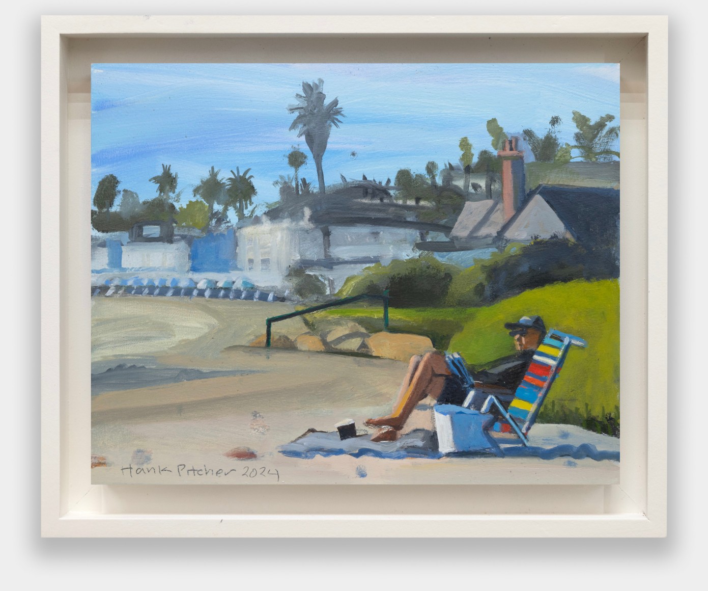 HANK PITCHER, Man in a Beach Chair, 2024