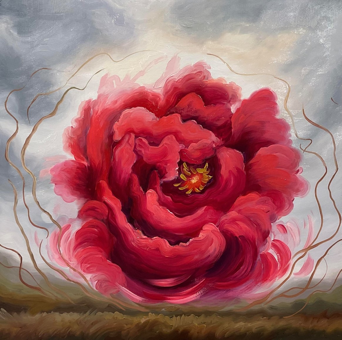 PHOEBE BRUNNER , Red Twirl, 2023