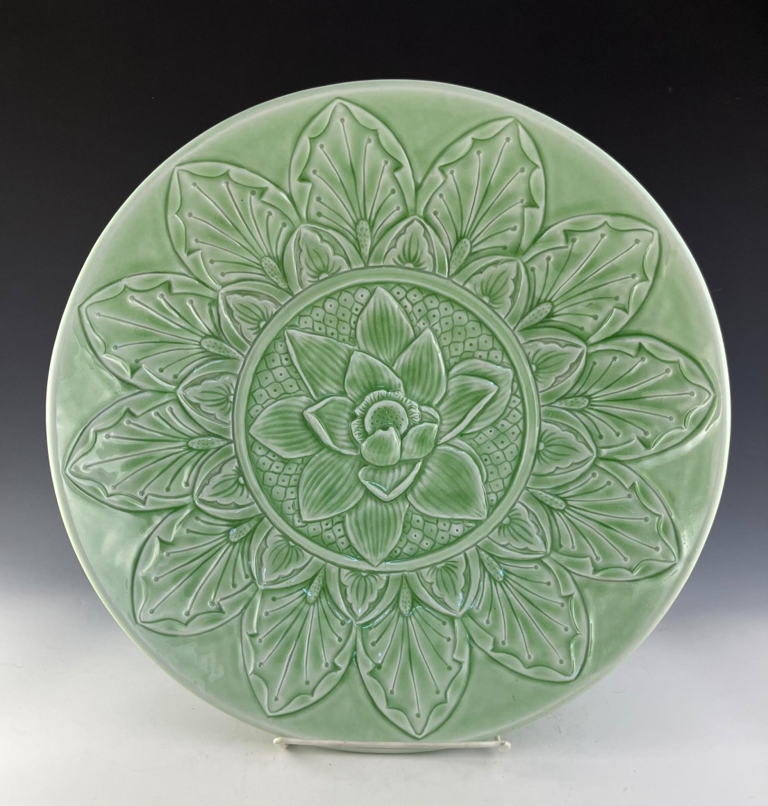 LAUREN HANSON , Lotus Mandala Platter,