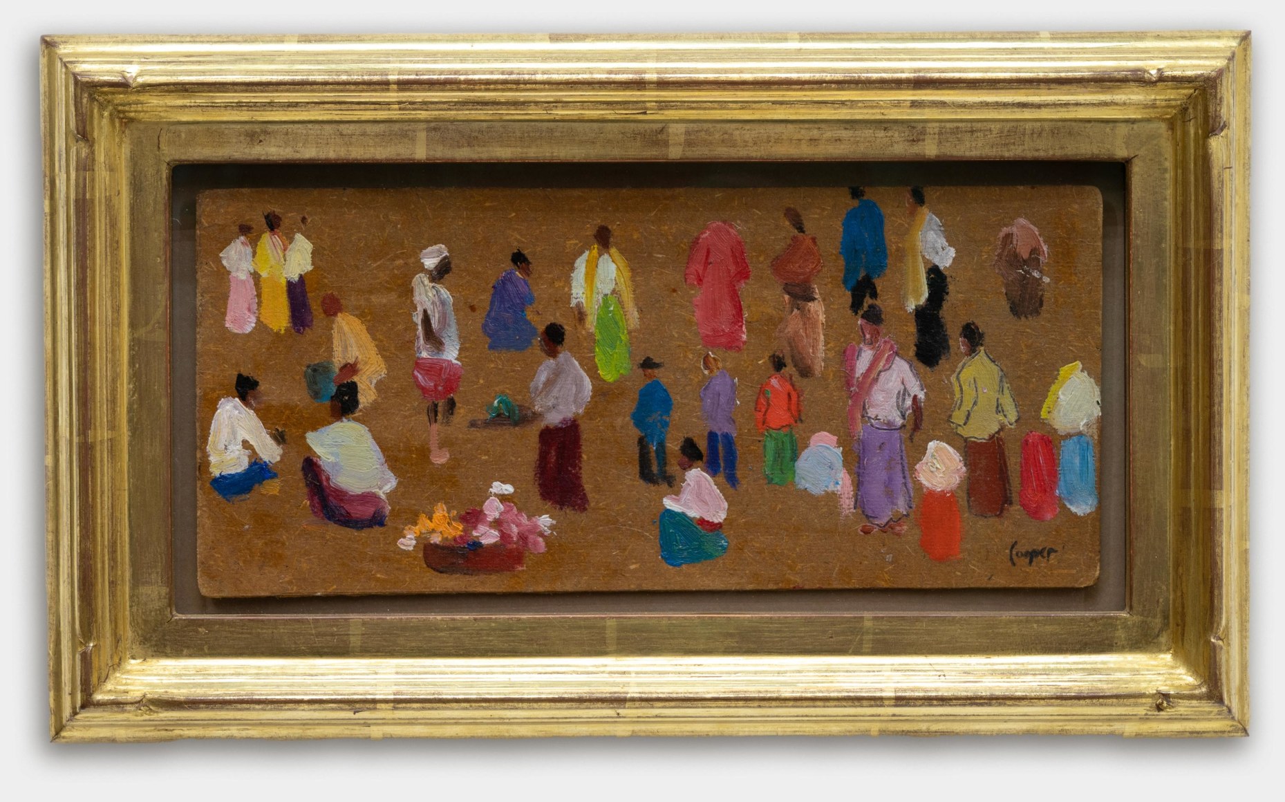 COLIN CAMPBELL COOPER (1856-1937), Study for Figures with Flower Basket,