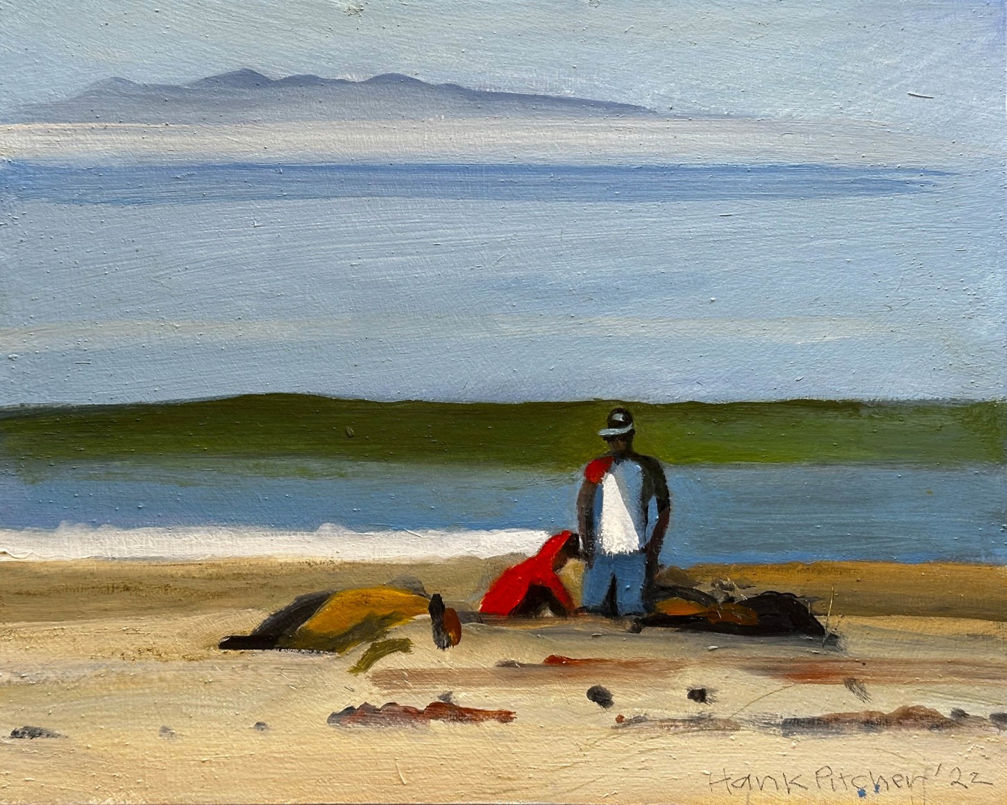 HANK PITCHER , Red Sweatshirt, 2022