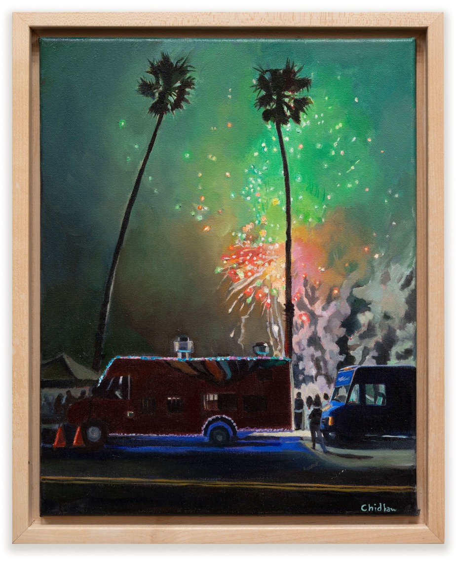 PATRICIA CHIDLAW , Falling Rocket - Green and Orange, 2025
