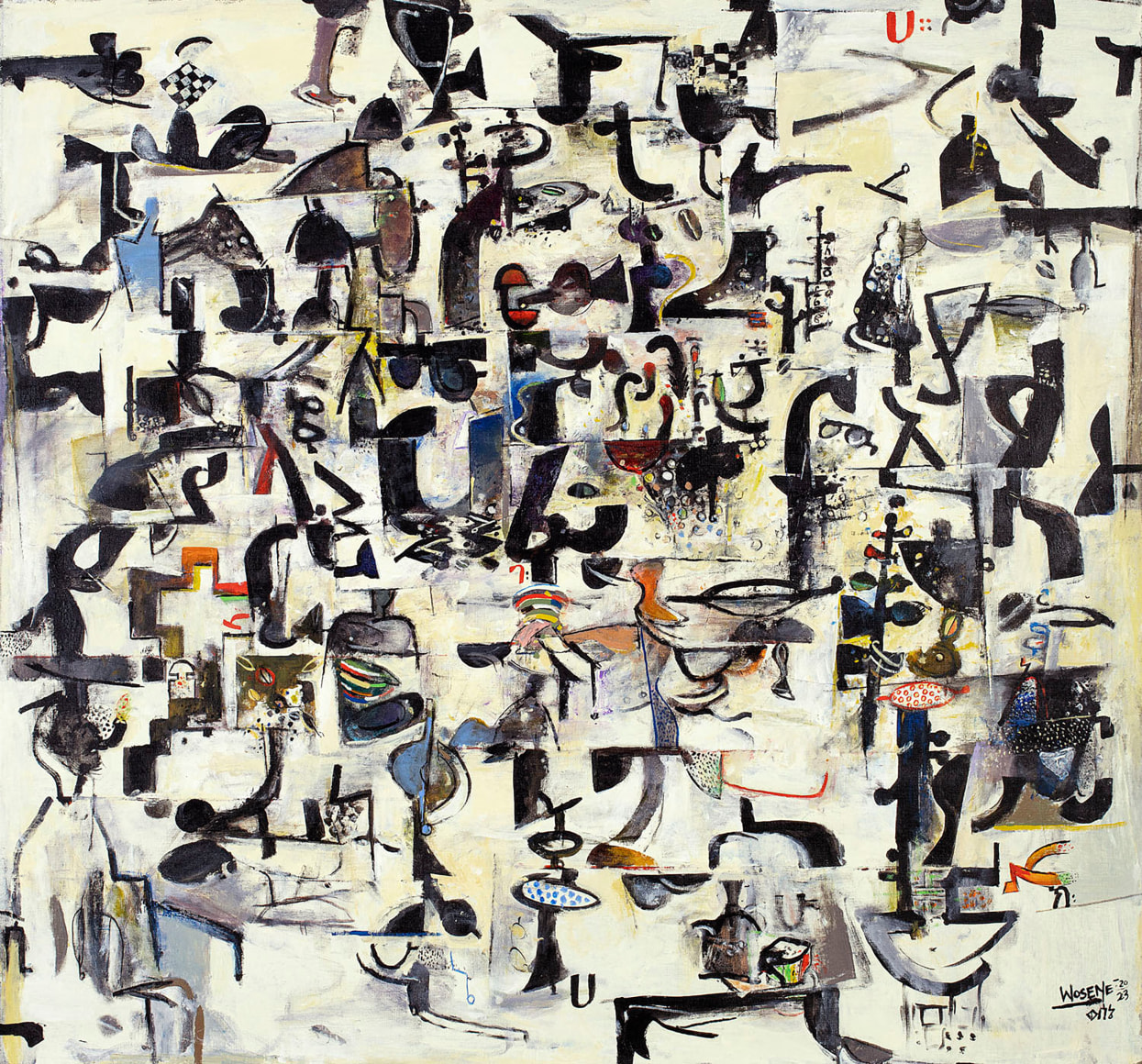 WOSENE WORKE KOSROF, Labyrinth of Words, 2023