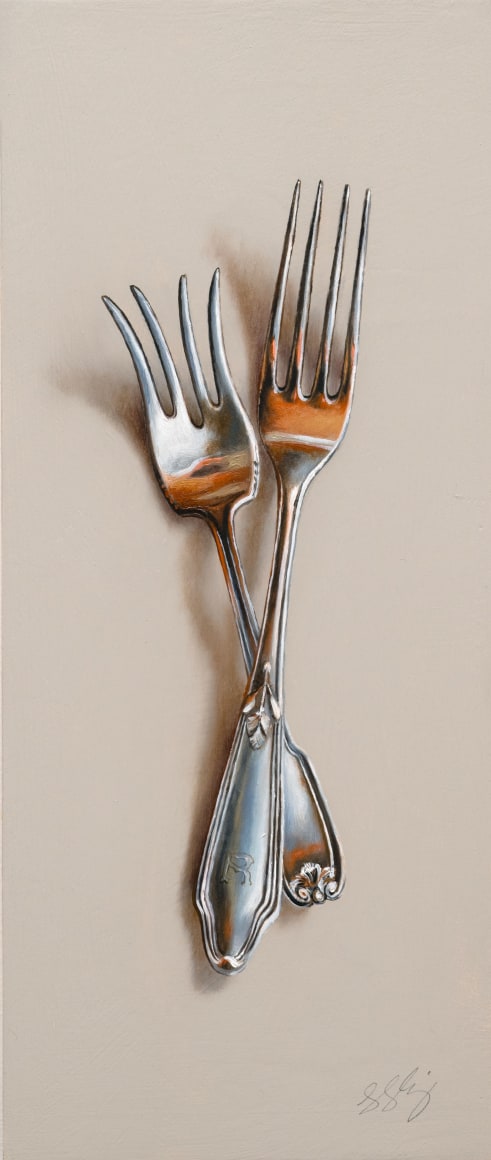 LESLIE LEWIS SIGLER , Silver Pair #63, The Buff and the Cinephile, 2025