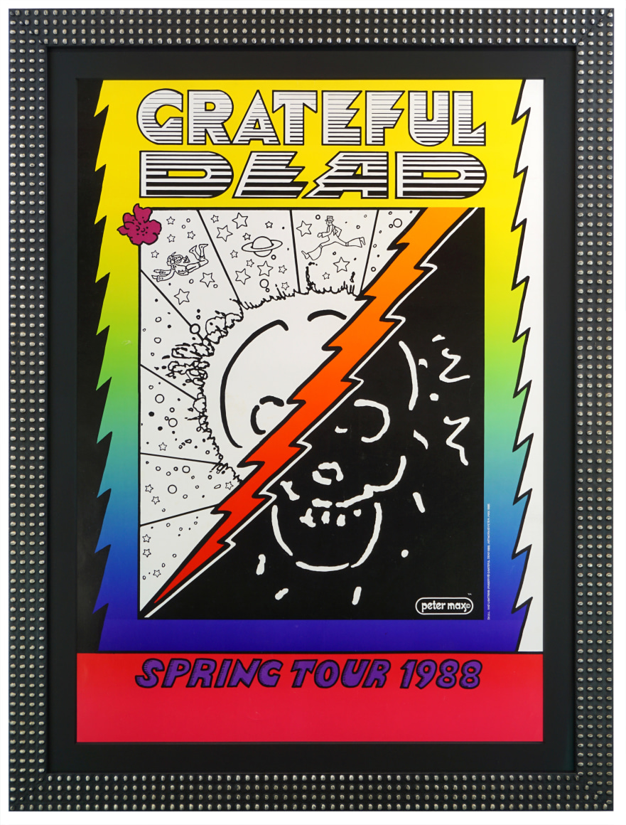 Peter Max Grateful Dead 1988 Spring Tour - Band - Items - Bahr Gallery