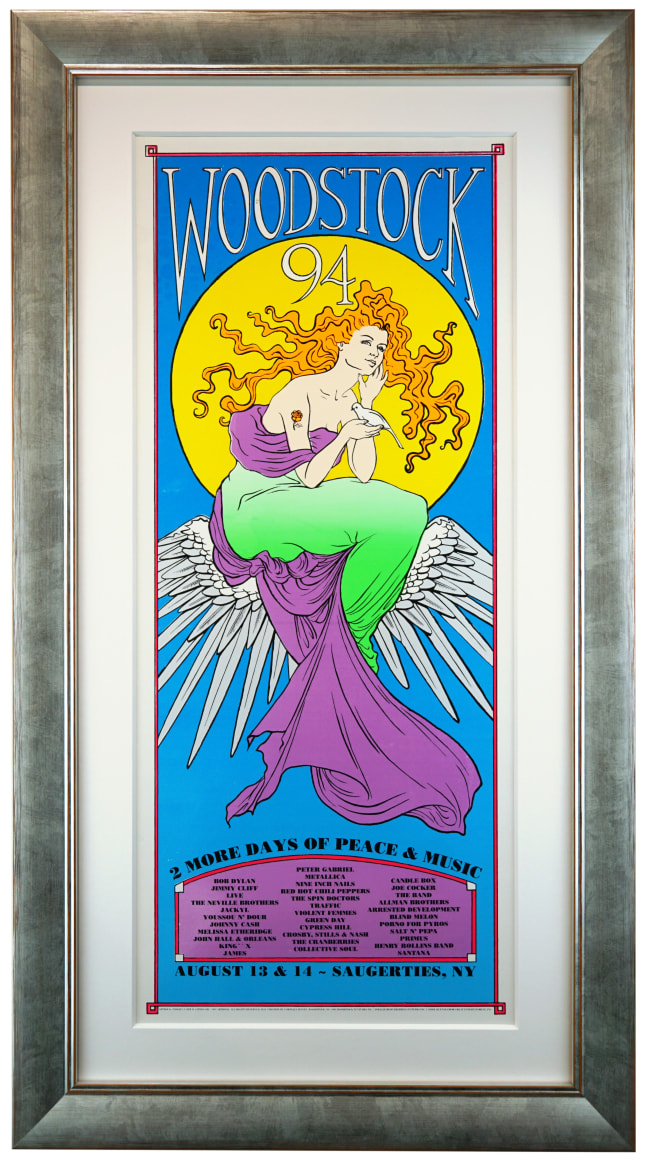 Woodstock 1994 poster by Cornelia Jensen. Woodstock '94 poster