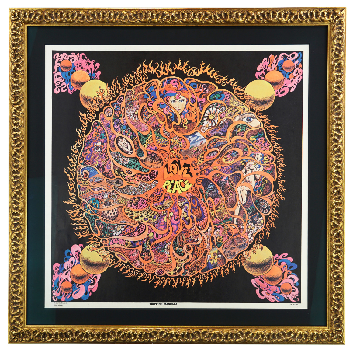 Tripping Mandala poster 1967 by Joe Roberts Jr.