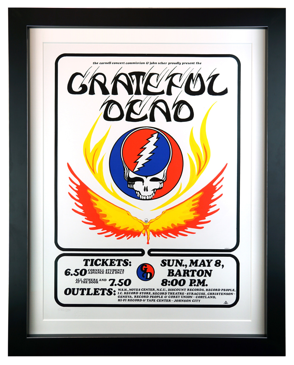 Grateful Dead Barton Hall Cornell poster 1977. May 8, 1977 Barton Hall poster