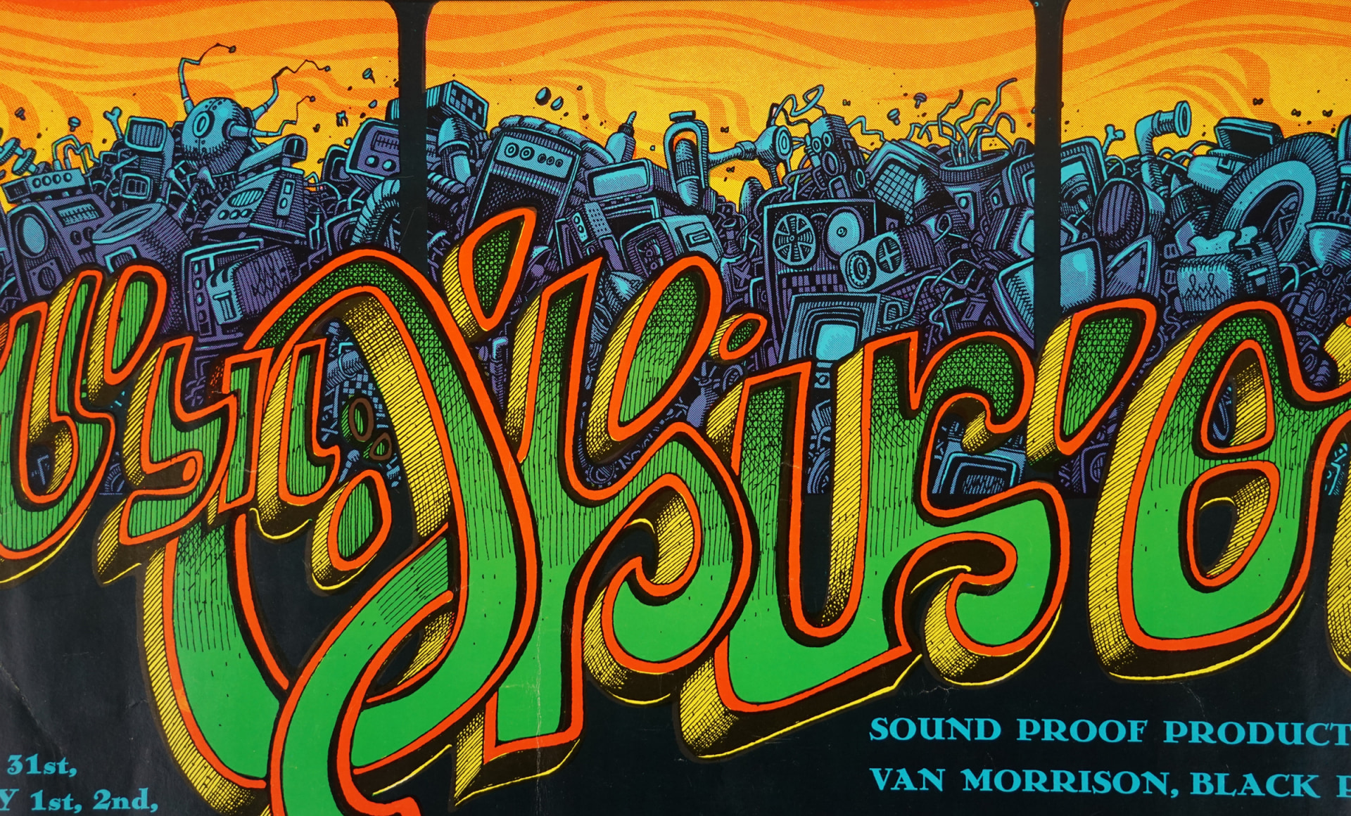 Psychedelic lettering by Rick Griffin