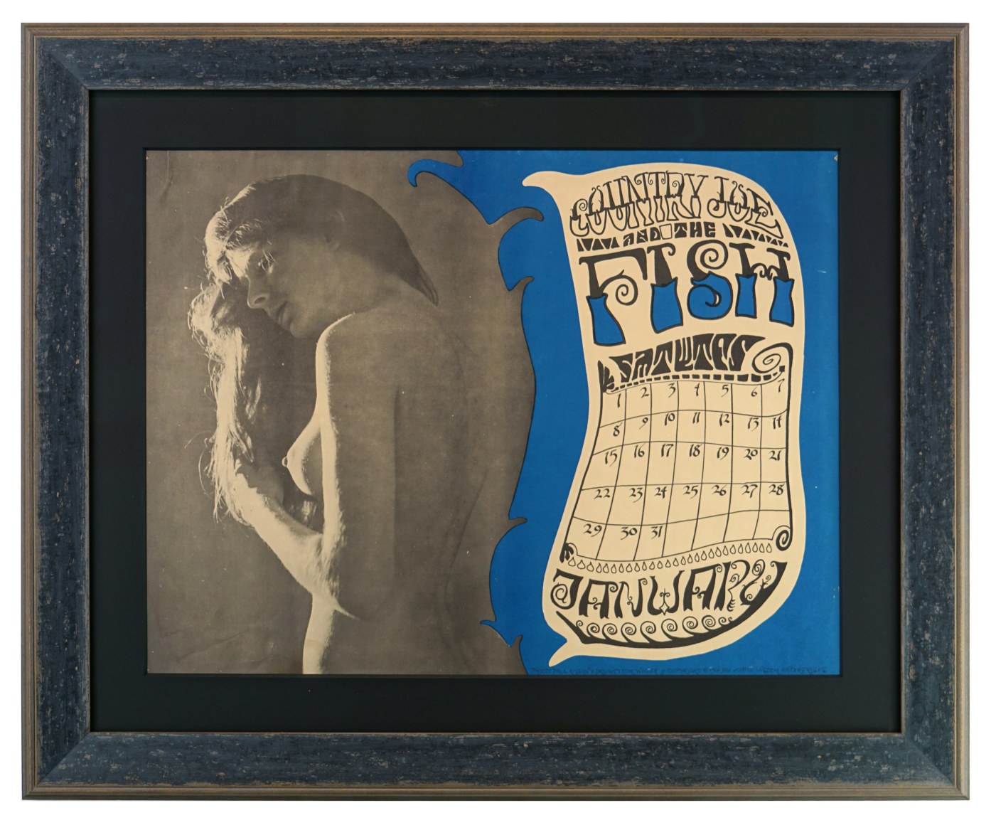 Country Joe &amp; The Fish Calendar Poster - January 1967 by Tom Weller