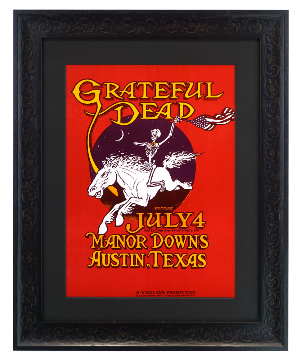 Poster - Grateful Dead at Manor Downs Austin Texas on July 4 1981 poster by Micael Priest