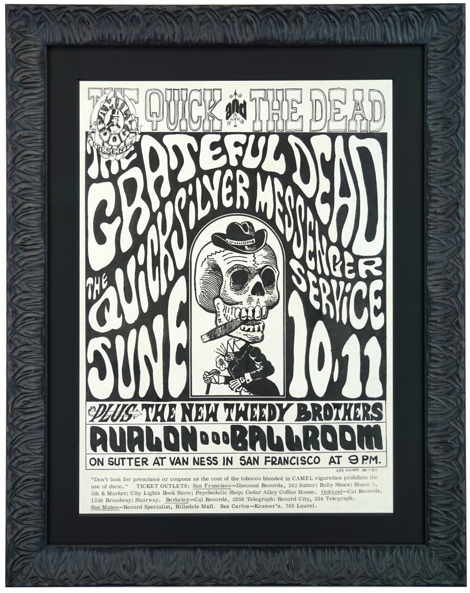FD-12 The Quick and The Dead rock poster Avalon Ballroom June 10-11 1966 by Wes Wilson