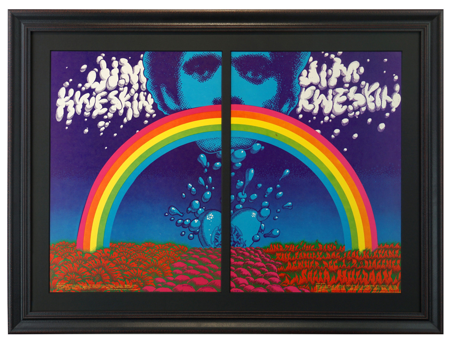 Posters FD-95 and FDD-13 known as &quot;Splash&quot; by Rick Griffin and Victor Moscoso 1967 Avalon and Denver posters