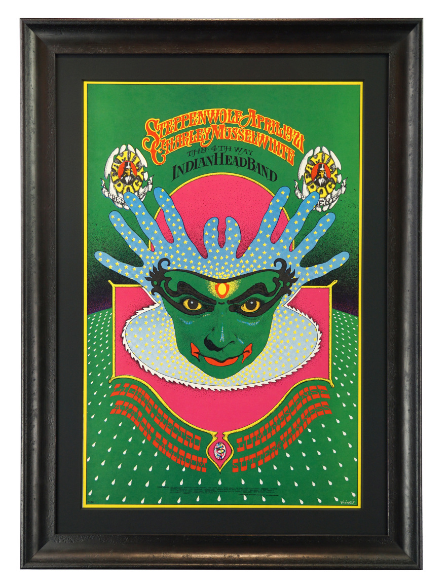FD-115 poster by Robert Bob Fried called The Sorcerer, 1968 Avalon Ballroom poster