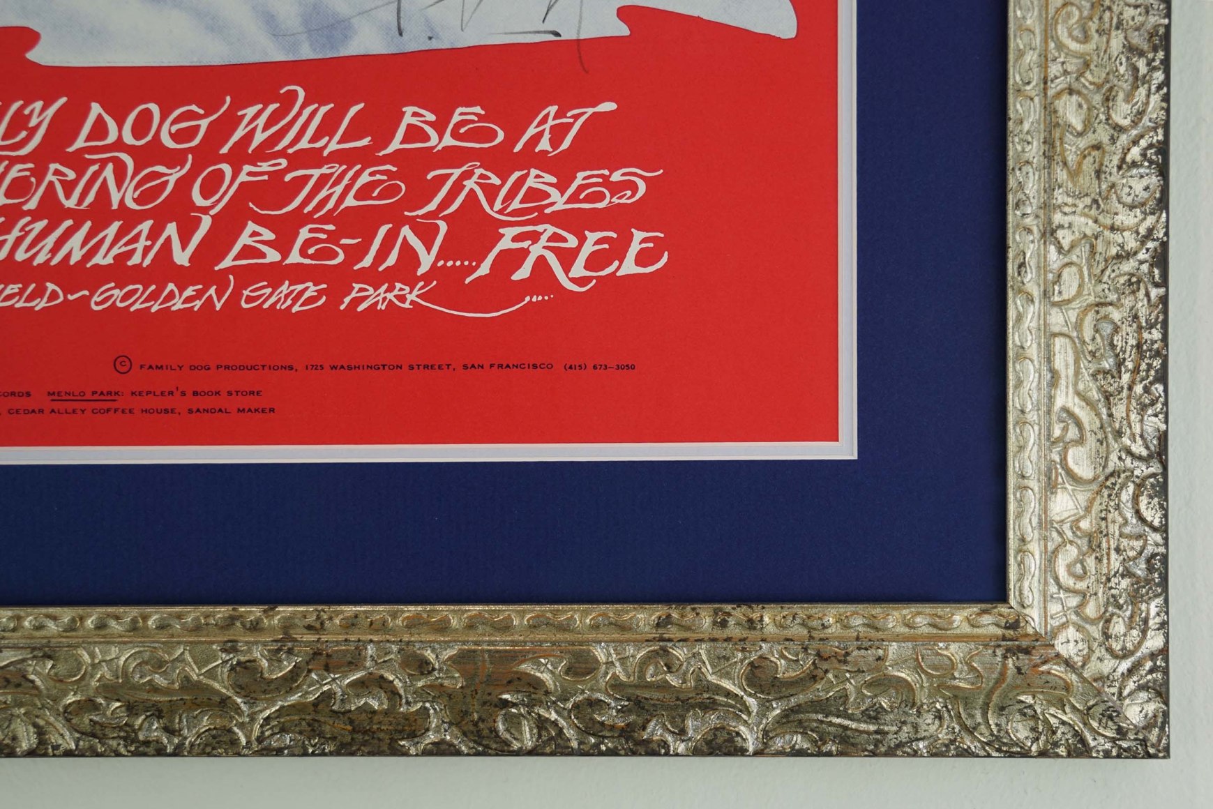 Frame used for FD-43 poster for Moby Grape at the Avalon by Mouse and Kelley January 1967, a psychedelic poster featuring Alla Nazimova