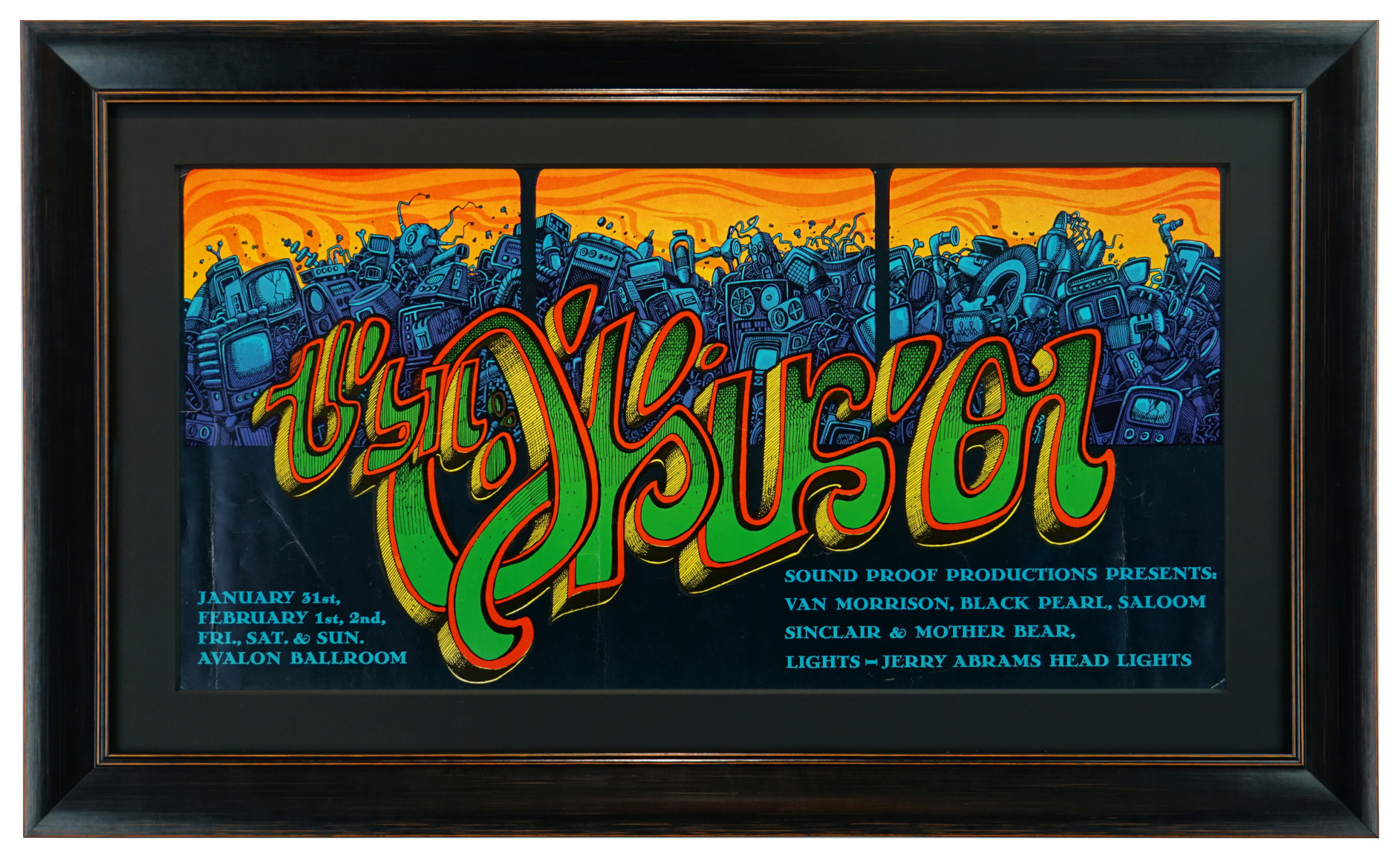 Rick Griffin poster AOR 2.23 Junkyard Van Morrison 1969 poster