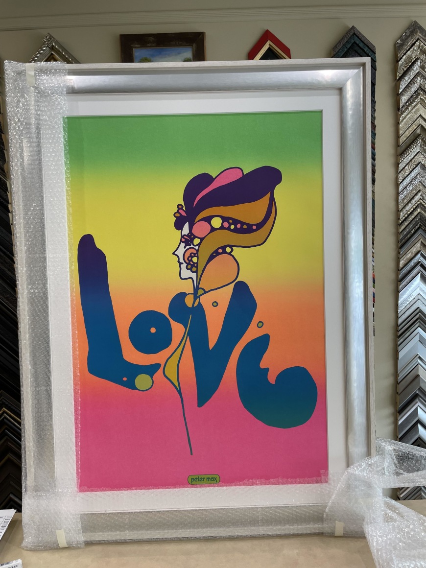 Peter Max Love poster 1968 first printing lithograph
