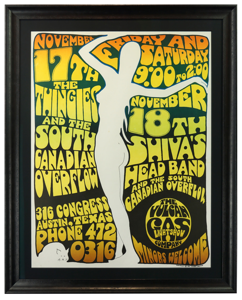 Poster VG-4 White Girl Vulcan Gas poster by Gilbert Shelton Shivas Headband