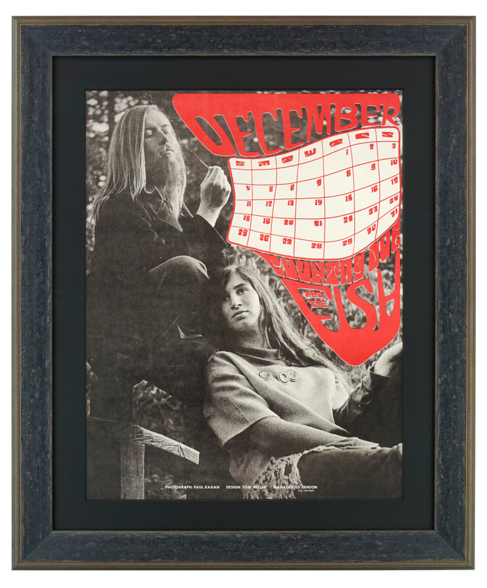 Country Joe &amp; The Fish Calendar Poster - December 1966 by Tom Weller