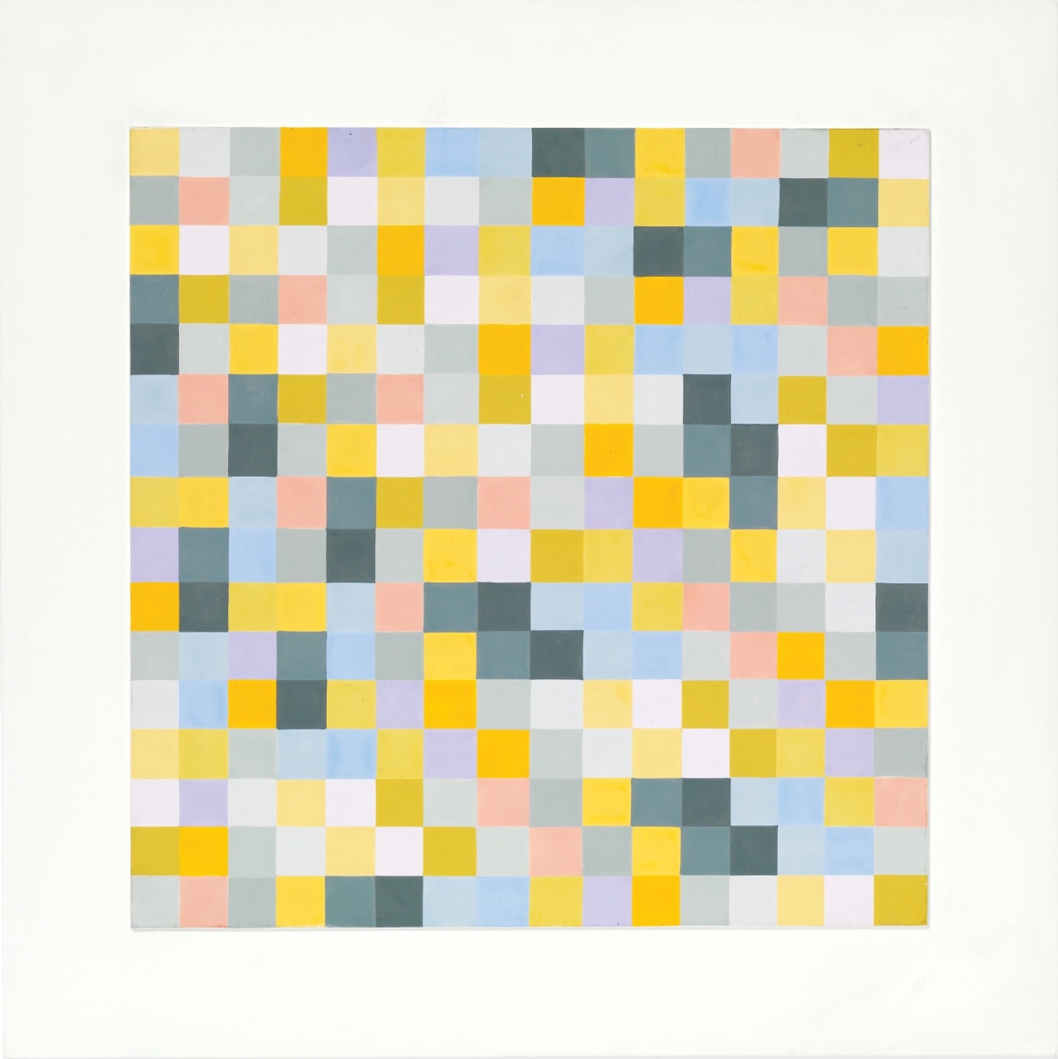 Antonio Asis,&nbsp;Untitled from the series Labyrinthe Polychrome, 1985, Acyrlic on wood,&nbsp;19 5/8 x 19 5/8 in. (49.8 x 50 cm.)