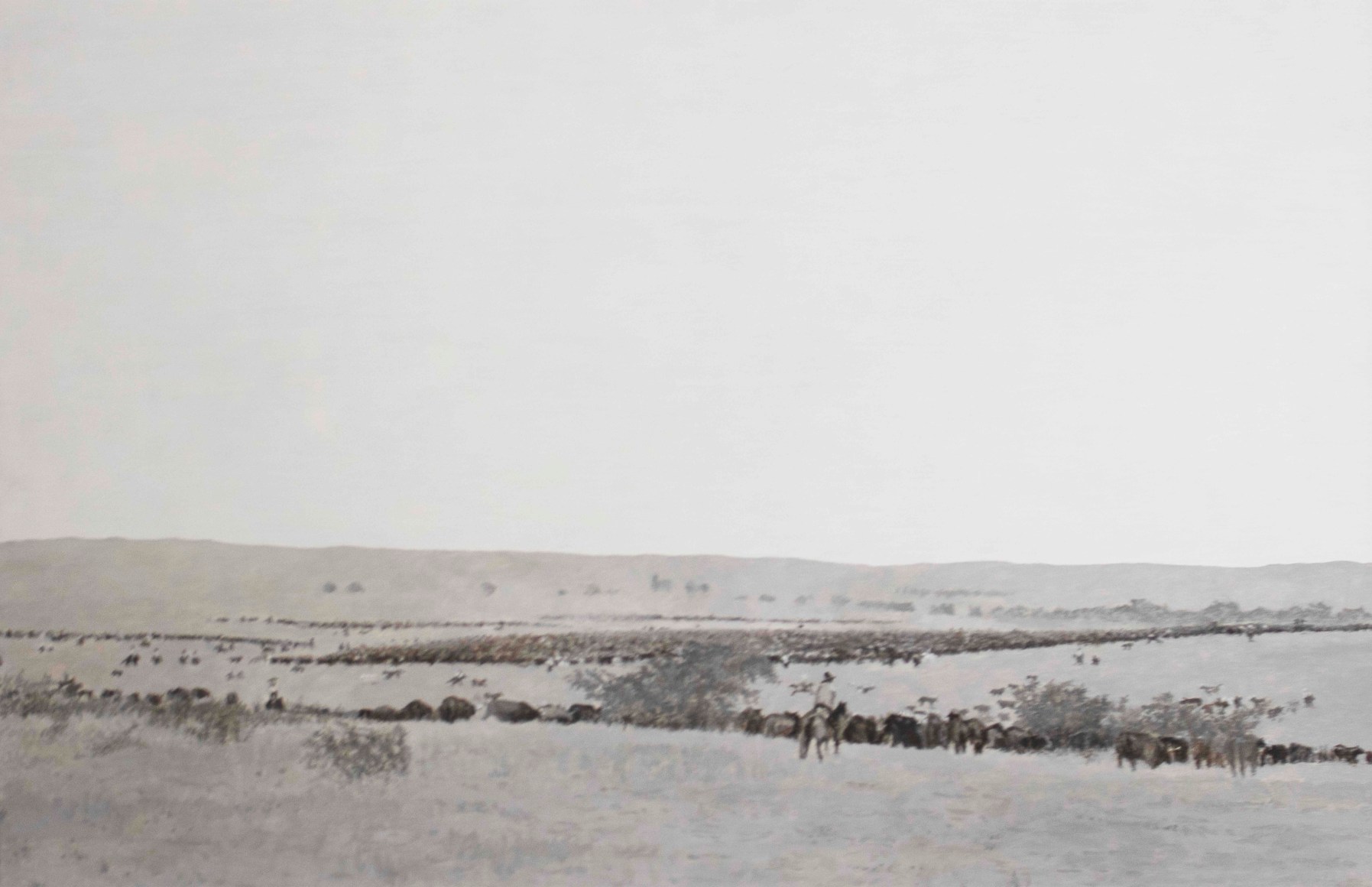 Melanie Smith.&nbsp;Diagram 61, 2016. Oil and encaustic on mahogany. 10 &frac14; x 9 &frac12; in.