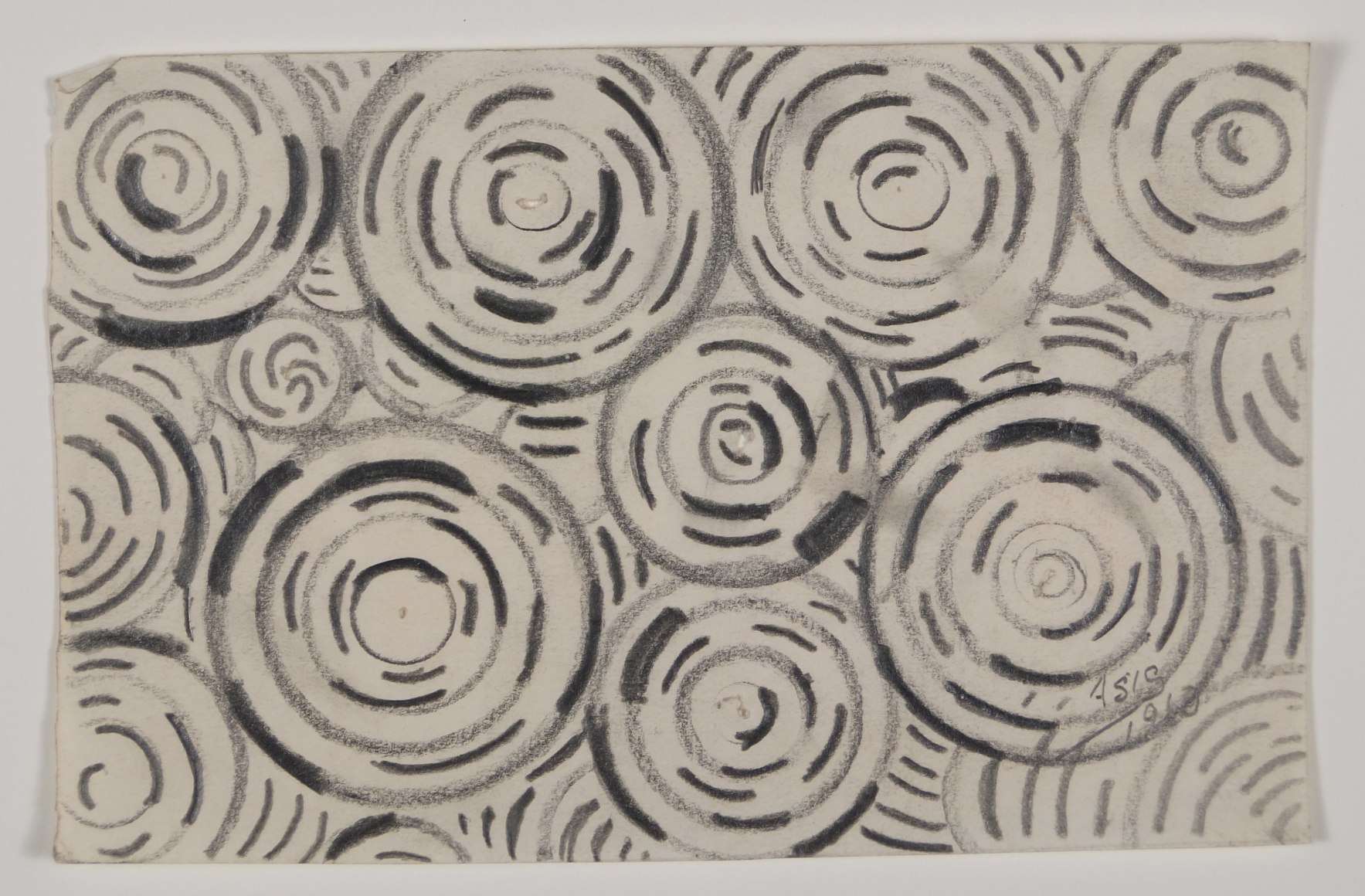 Antonio Asis, Untitled, 1960, Graphite on paper, 3 1/2 x 5 7/16 in. (8.9 x 13.9 cm.)