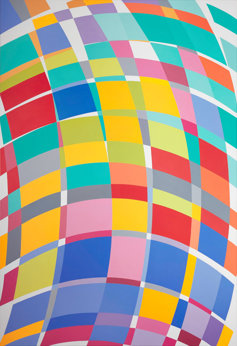 Graciela Hasper. Untitled, 2014. Acrylic on canvas, 77 1/4 x 53 1/8 inches.