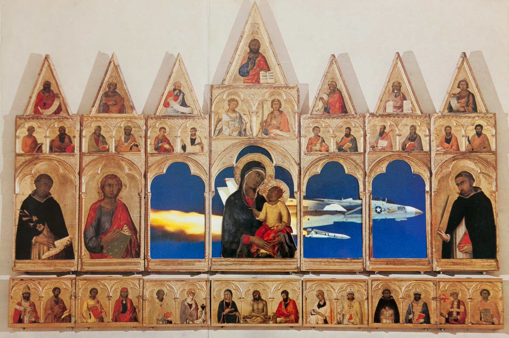 Le&oacute;n Ferrari.&nbsp;Majestad, 1998.&nbsp;Collage,&nbsp;10 7/32 x 14 15/16 in. (26 x 38 cm.)