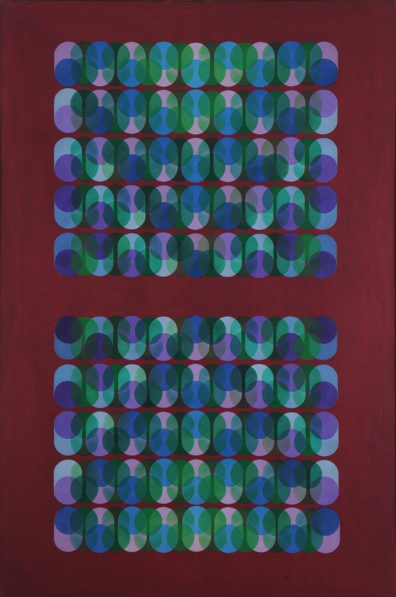 Manuel Espinosa, Xauyhnhmms, 1966. Oil on canvas, 59 1/4 x 39 3/8 in.