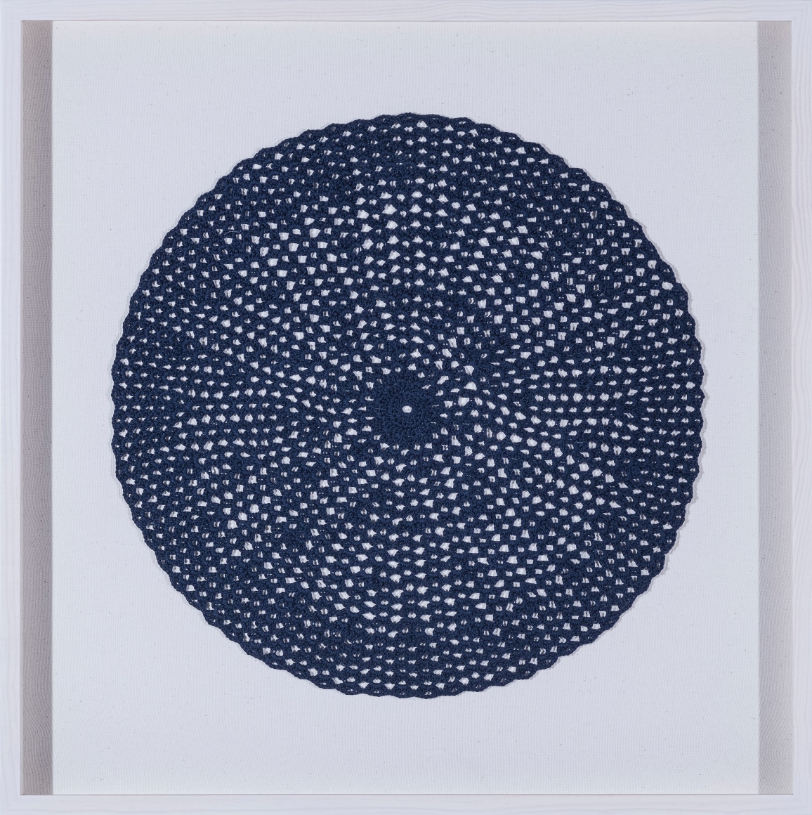 Melanie Smith,&nbsp;Pi (Pond 5) 6,&nbsp;2022. Cotton, 24 3/8 x 24 3/8 in. (61.9 x 61.9 cm.)