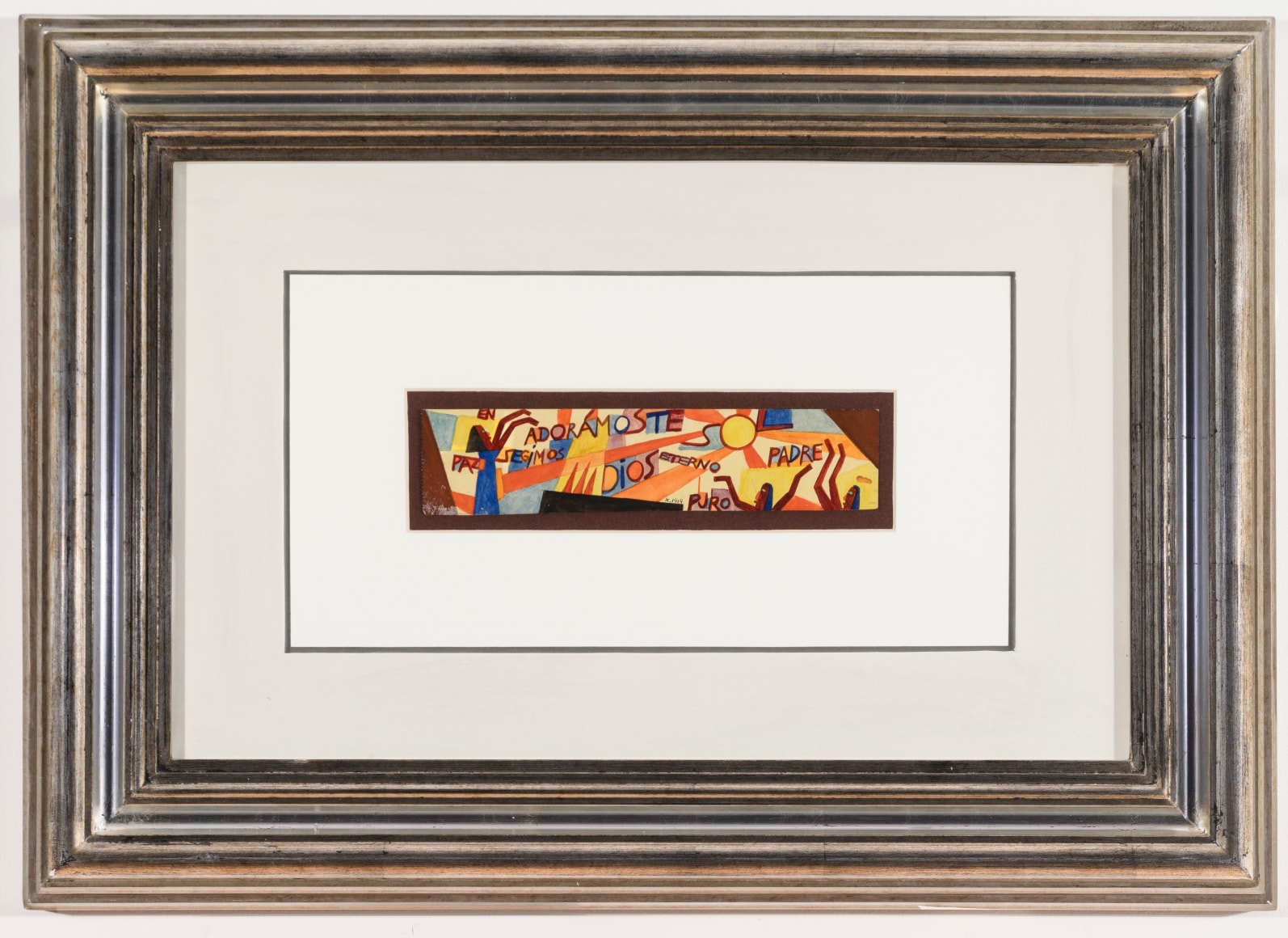 Xul Solar, Adoramoste, 1919. Watercolor on paper. Framed: 17 3/4 x 24 3/4 in. (45 x 63 cm.)